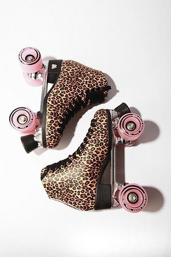 Animal Print Roller Skates