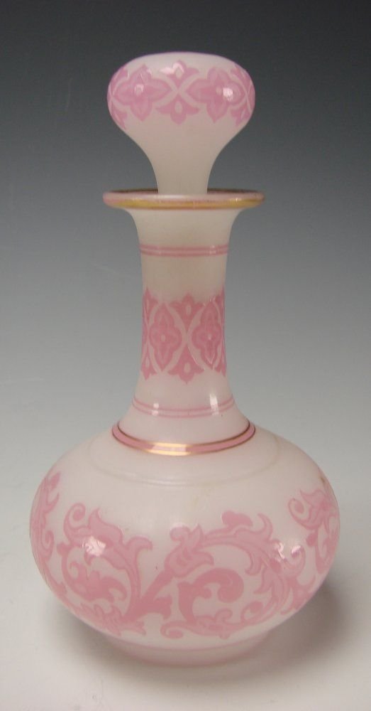 Pink Rose Alabaster Cameo Glass