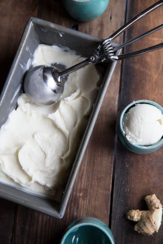 Ginger Vanilla Bean Frozen Yogurt