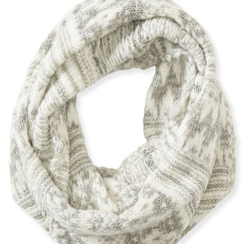 Aeropostale Fair Isle Striped Infinity Scarf