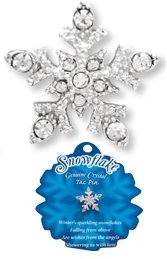 Crystal Snowflake Pin