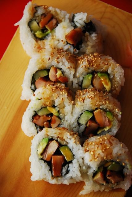 gimbap, cuisine, dish, food, sushi,