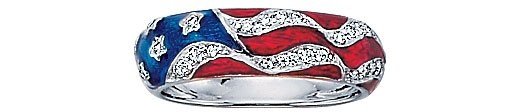 Hidalgo American Flag Ring