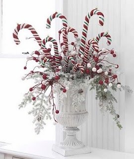 Festive Snowy White Peppermint Arrangement