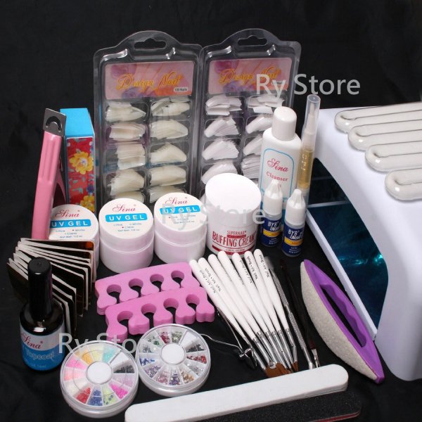 25 in 1 Professional Nail Art UV Gel Kit