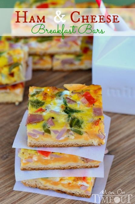 Ham and Cheese Breakfast Bars