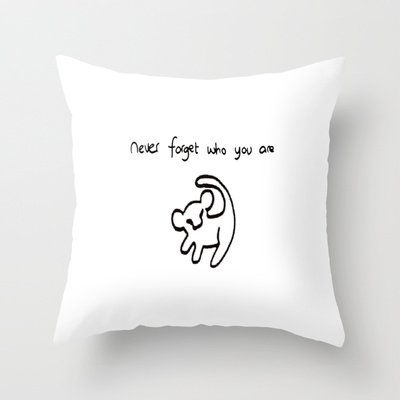 Never Forget Who You Are Throw Pillow