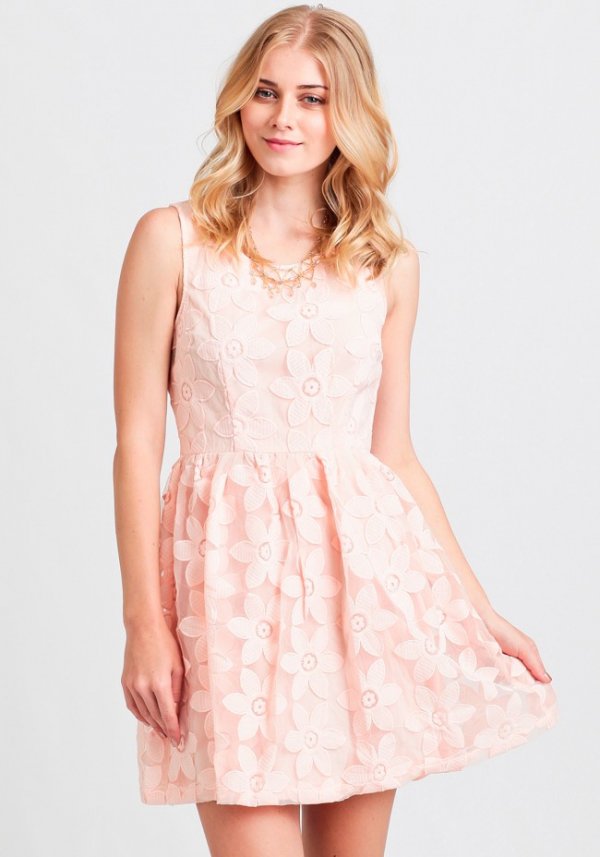 Daisy Chain Embroidered Dress