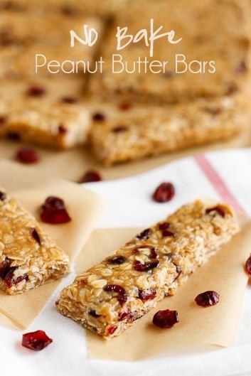 No Bake Peanut Butter Bars