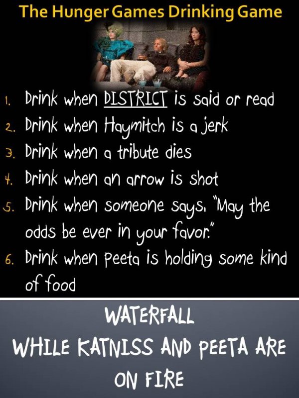 Hunger Games Drinking Game