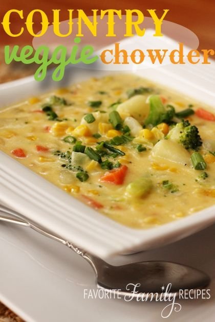 Chowder Packed with Fresh Veggies