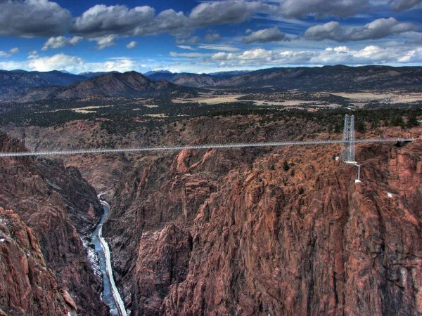 Royal Gorge Bridge Bungee Jump in Canon City, Colorado, USA