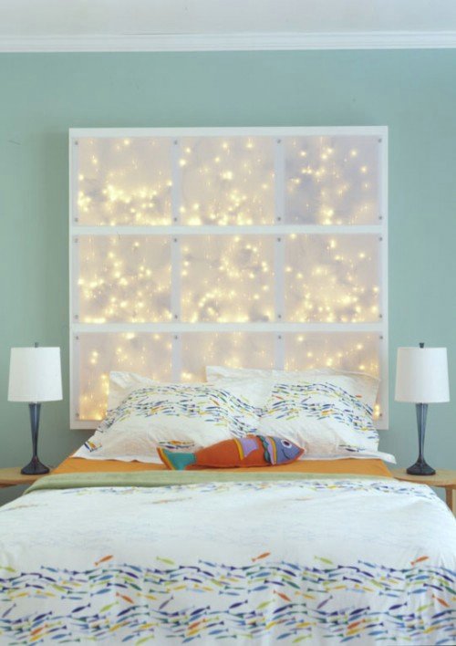 Fairy Lights Headboard