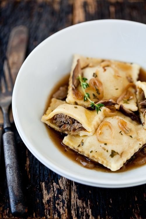 Braised Lamb Ravioli