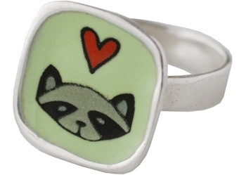 Raccoon Love Ring