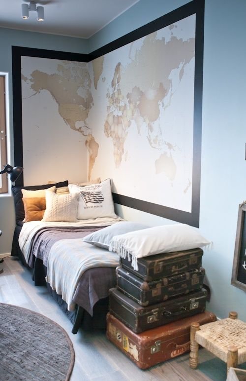 Travel Theme Guest Room