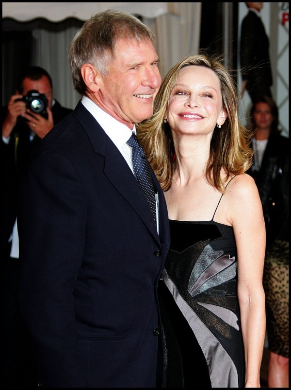 Calista Flockhart and Harrison Ford