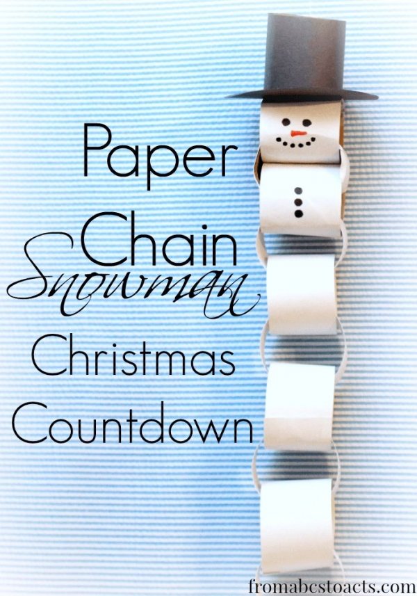 Paper Chain Snowman