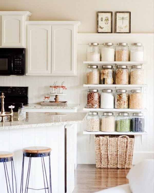 Add Pantry Shelves to a Blank Wall