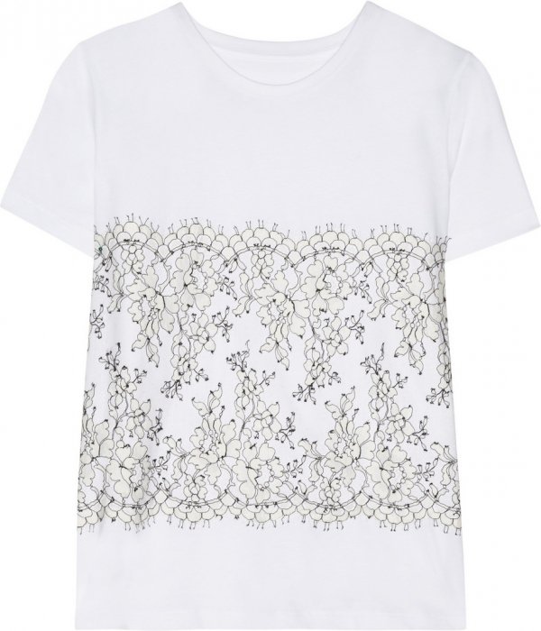 Christopher Kane Lace Appliquéd T-Shirt