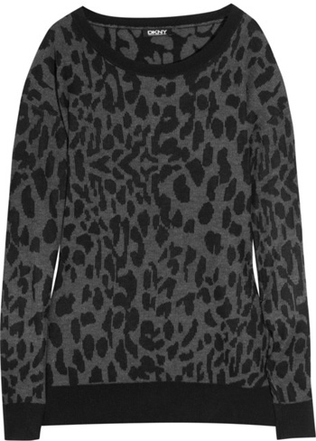 DKNY Animal Print Sweater