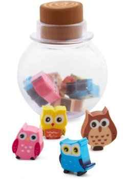 Owl New Ideas Eraser Set