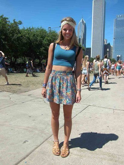 Crop Top and Mini Skirt