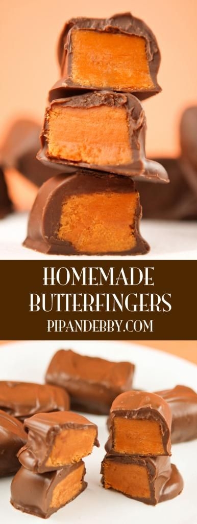 Homemade Butterfinger Candy Bars