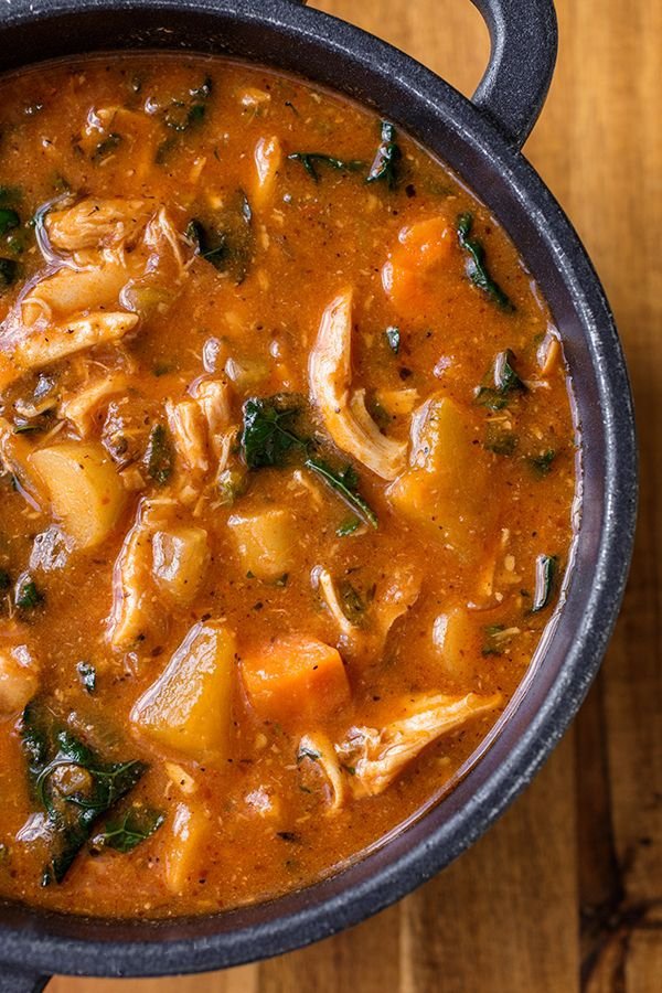 Hearty Italian Chicken and Autumn Veggie Soup