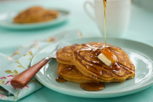 Pumpkin Spice Protein Pancakes