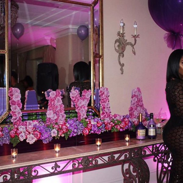 purple, pink, floristry, quinceañera, ceremony,