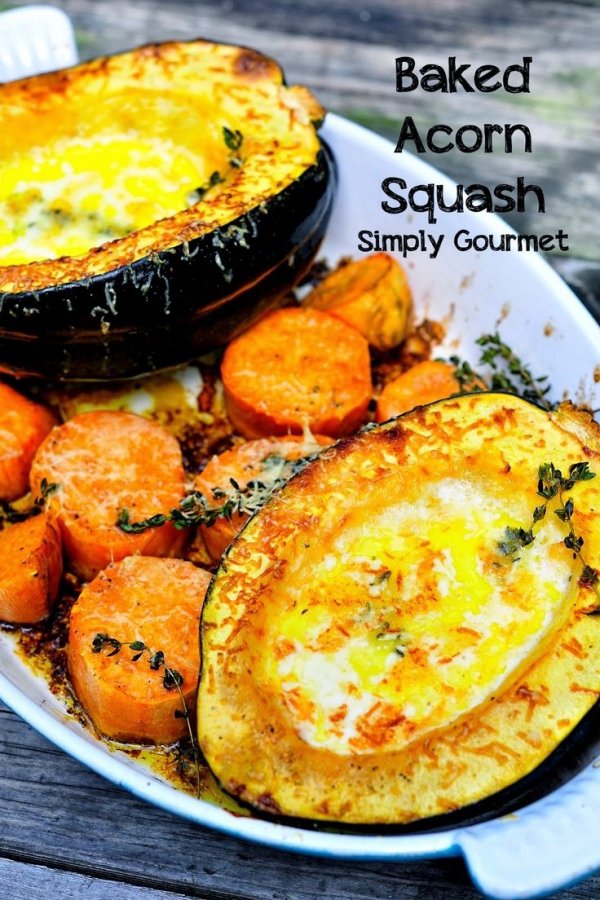 Creamy Baked Acorn Squash