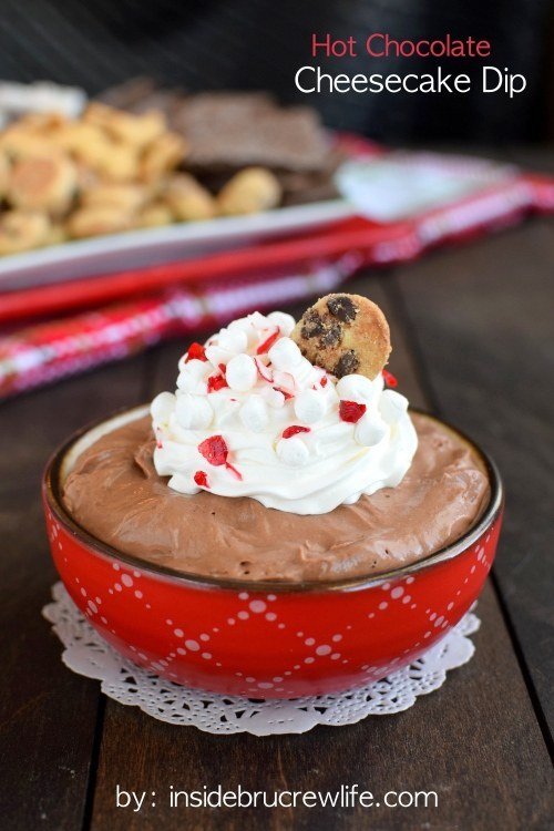 Hot Chocolate Cheesecake Dip