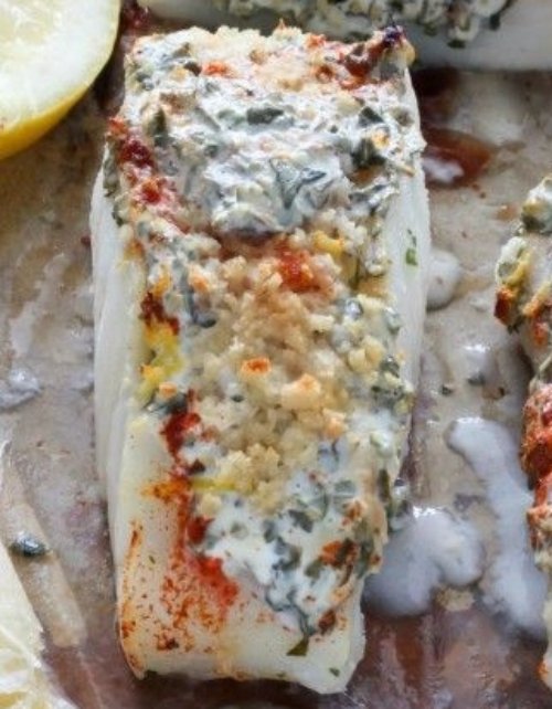 Lemon, Garlic, and Herb Baked Cod