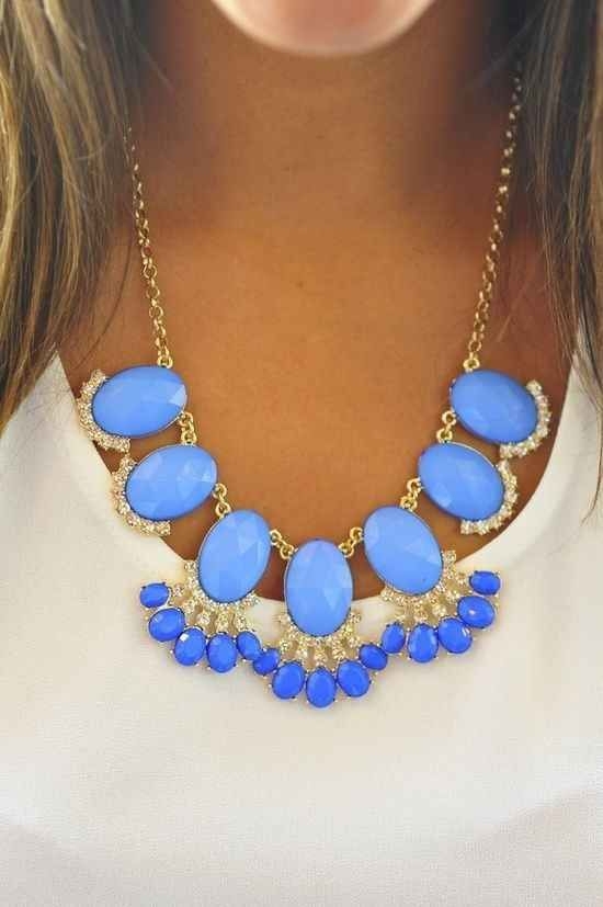 Blue Statement Necklace