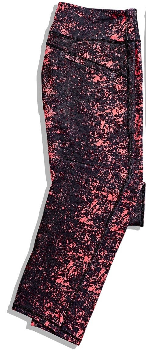 Pink and Black Printed Leggings