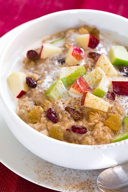 Fall Spiced Apple Cran-Raisin Oatmeal