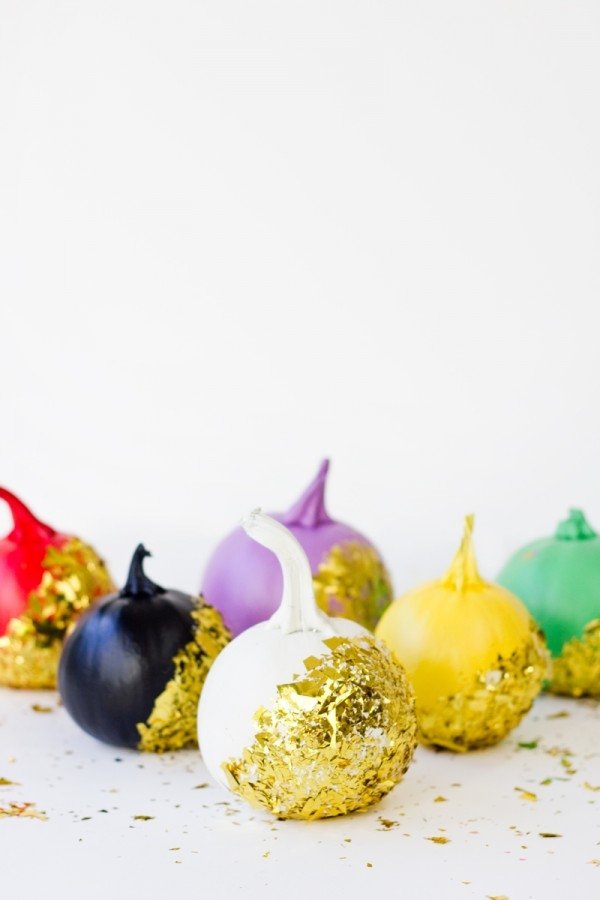 Confetti Dipped Pumpkins