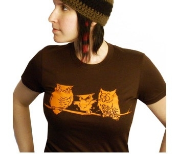 Deadworry Grumpy Owls Ladies Tee