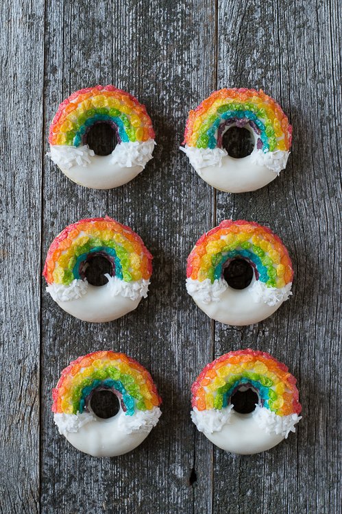 Rainbow Doughnuts