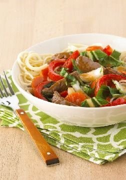 Veggie, Beef, and Noodle Bowl