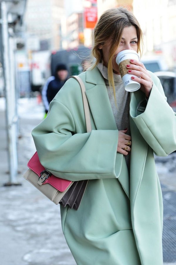 Sea Green Winter Coat