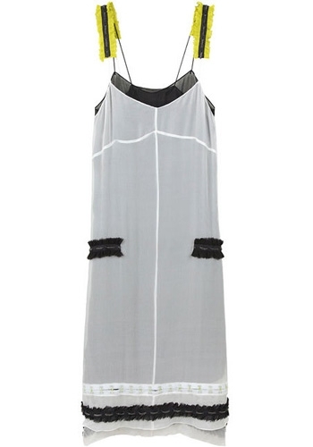 Proenza Schouler Slip Dress with Chain Appliqués