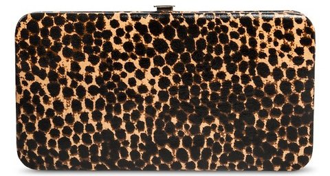 Leopard Print Clasp Wallet