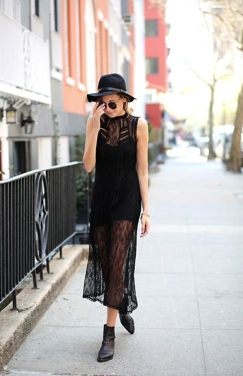 Lace Overlay Dress