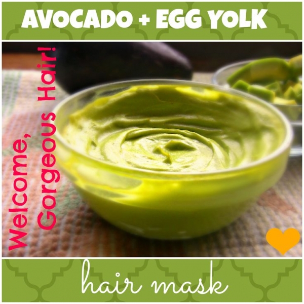 Avocado Egg Yolk Hair Mask for Volume, Growth & Conditioning