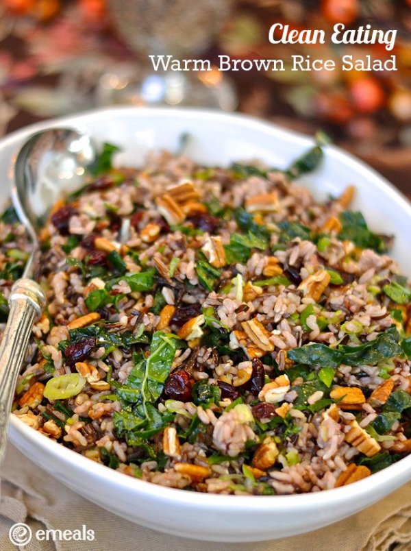 Warm Brown Rice Salad