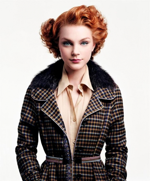 Jessica Stam's Vintage-Inspired Hair