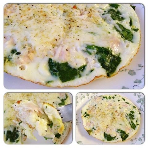 Easy Open-faced Egg White Omelet