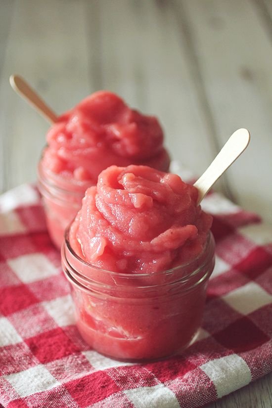 Watermelon Strawberry Sorbet